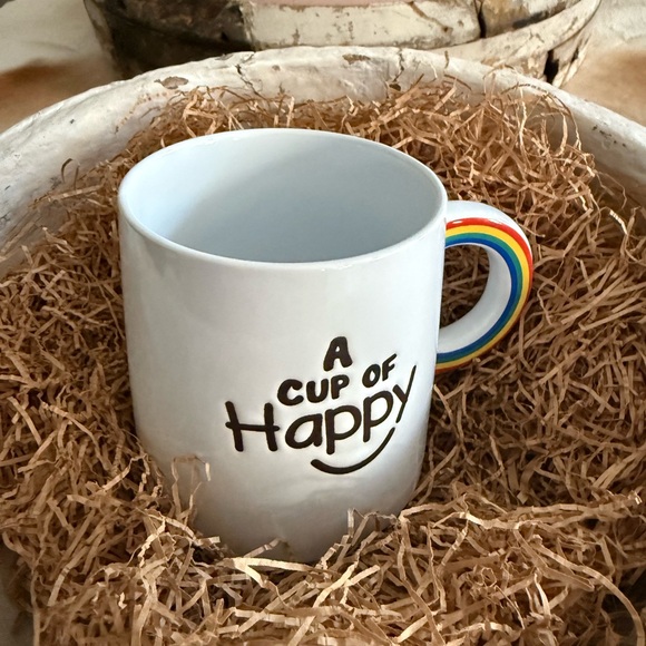(2) Rainbow Mug Set - A Cup of Happy - Picture 3 of 12